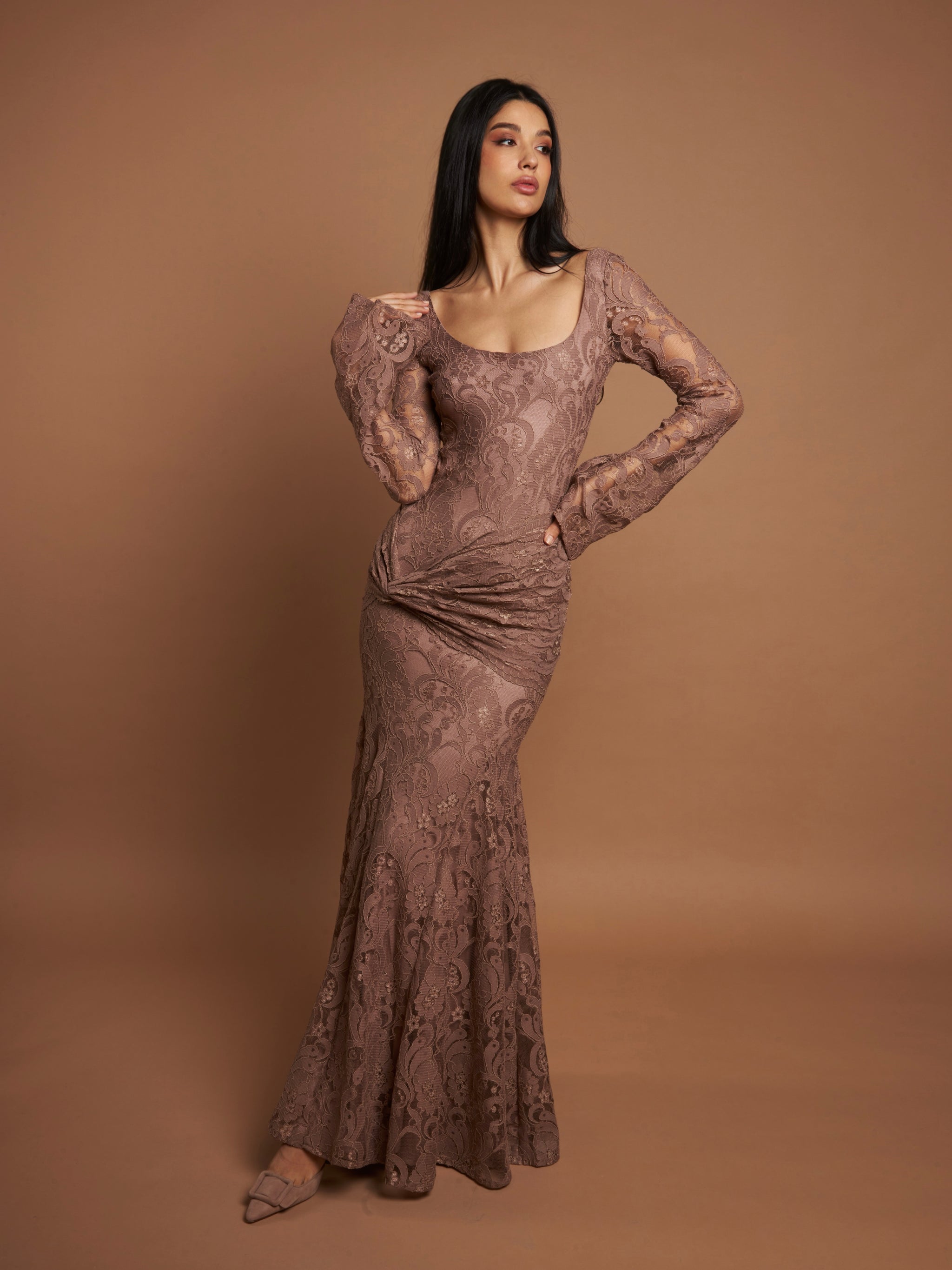 ワンピース andmary Sandra lace dress beige andmary Sandra lace dress beige
