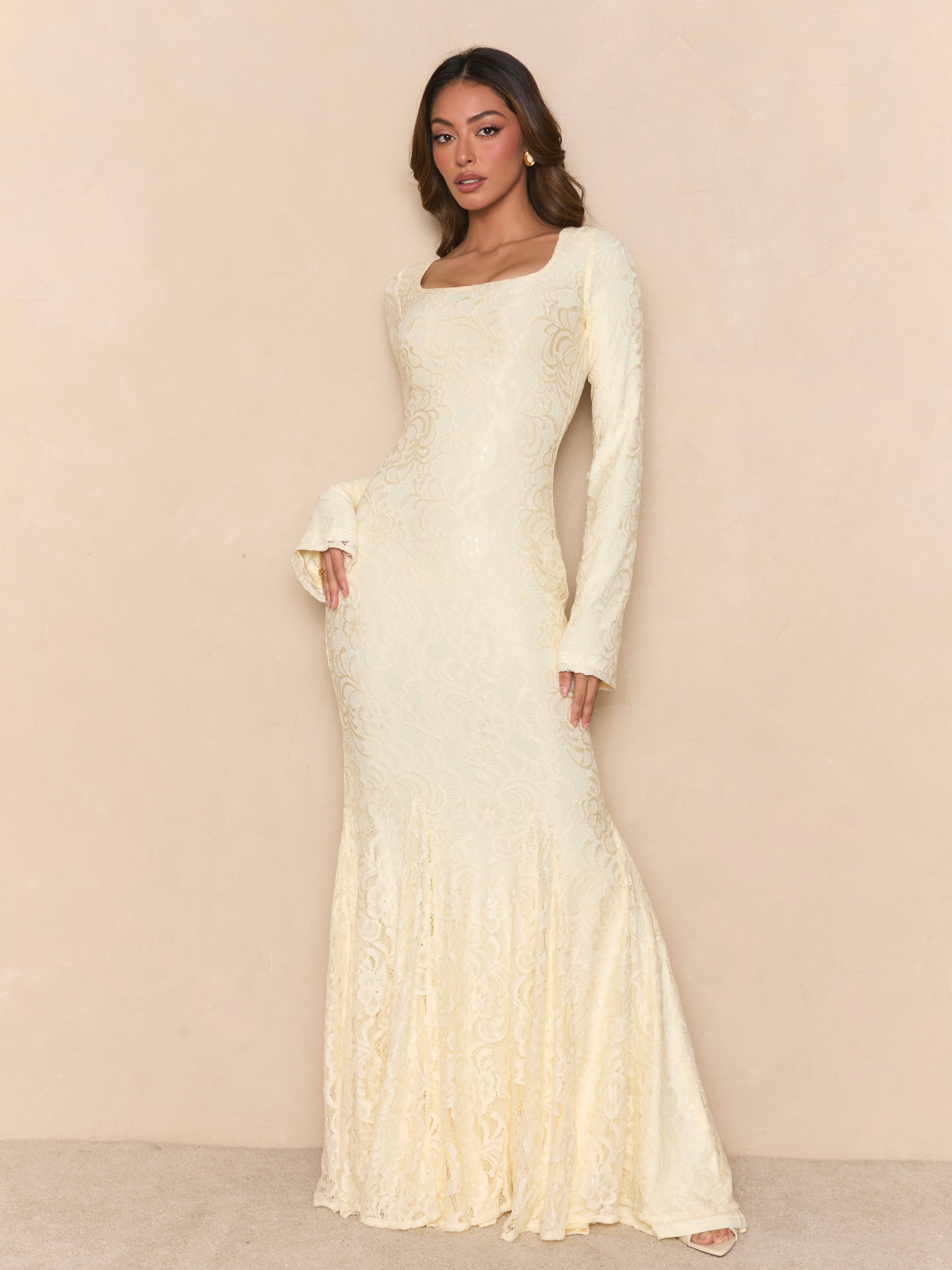 Wifey Lace Dress Cream – marbl.ae