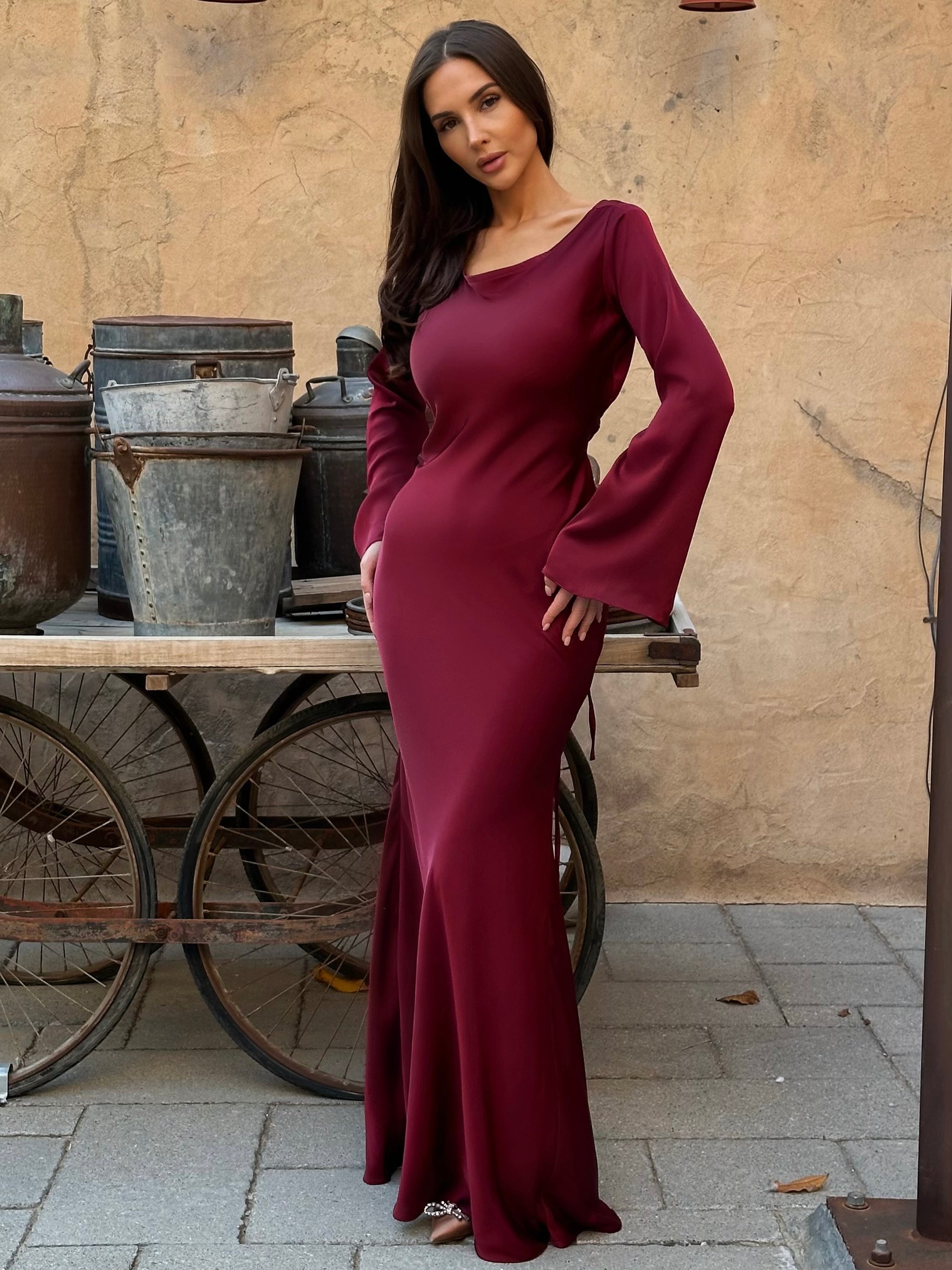 gamine long sleeve dress Gamine Long Sleeve Dress  marbl.ae