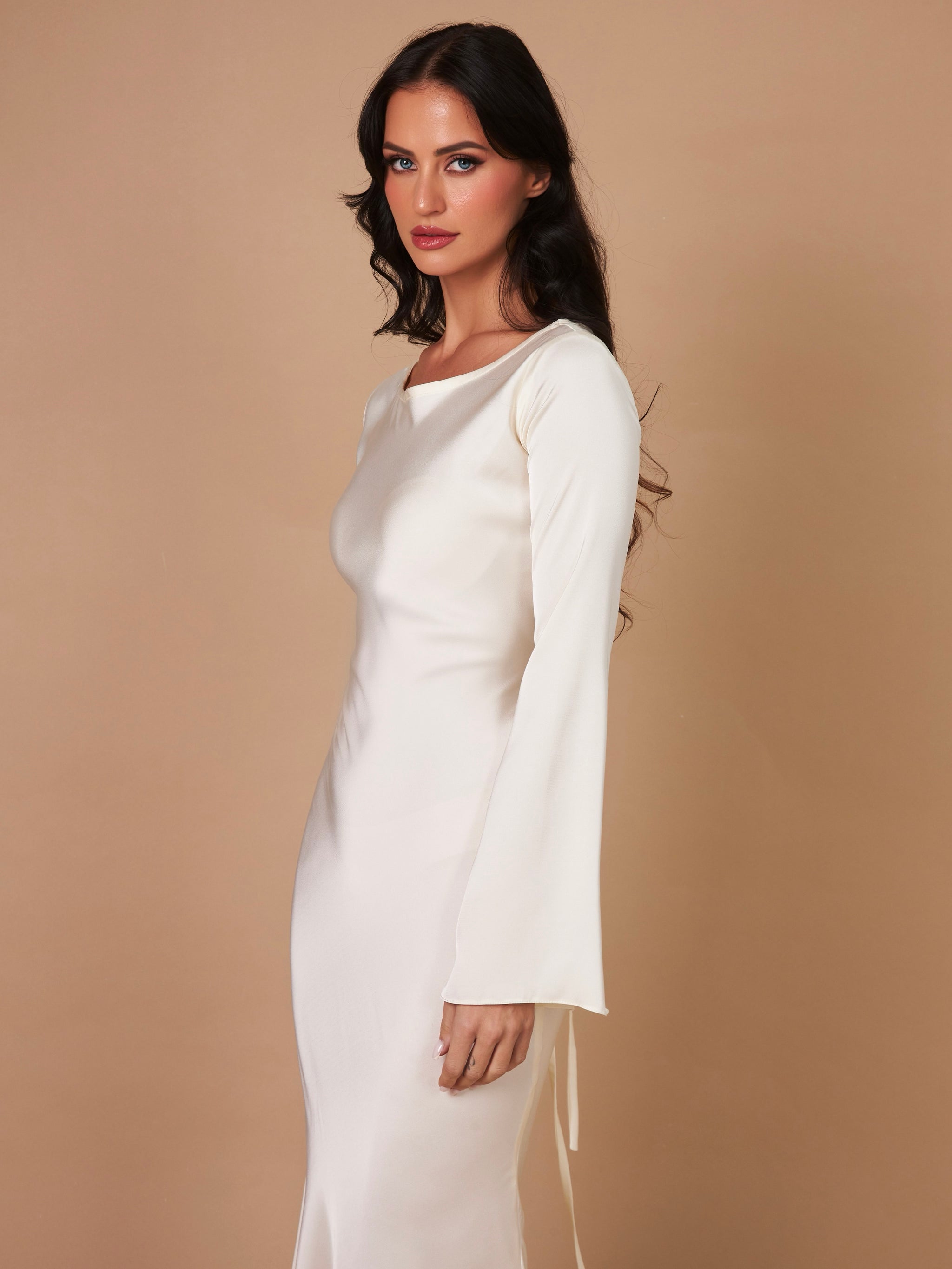 Gamine Long Sleeve Dress – marbl.ae