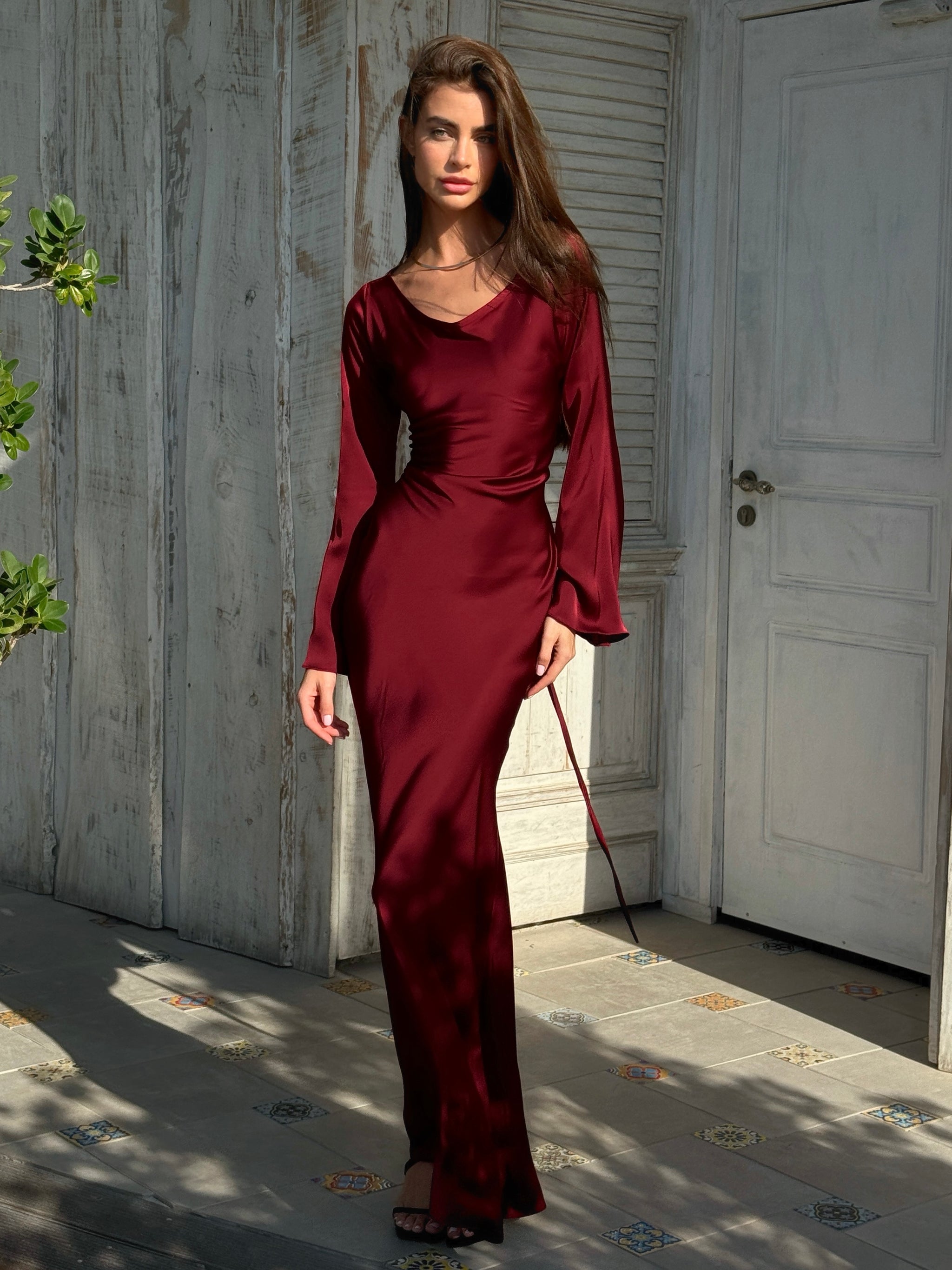 gamine long sleeve dress Gamine Dress Black / L
