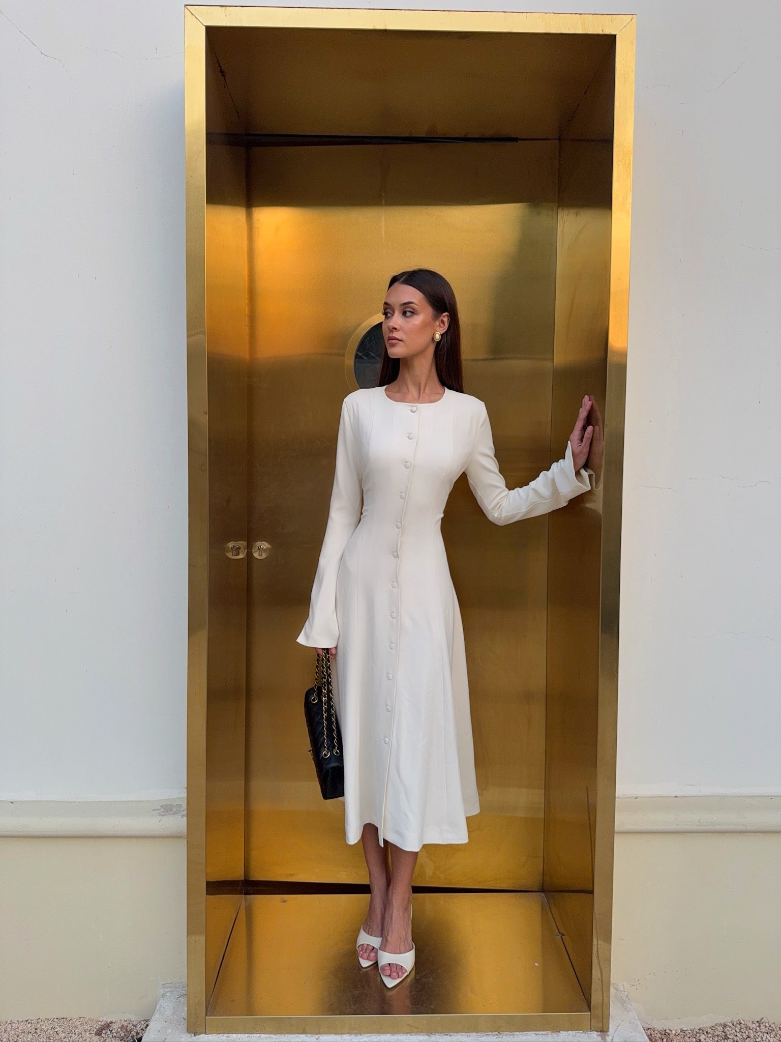 Pretty Woman Dress Ivory – marbl.ae