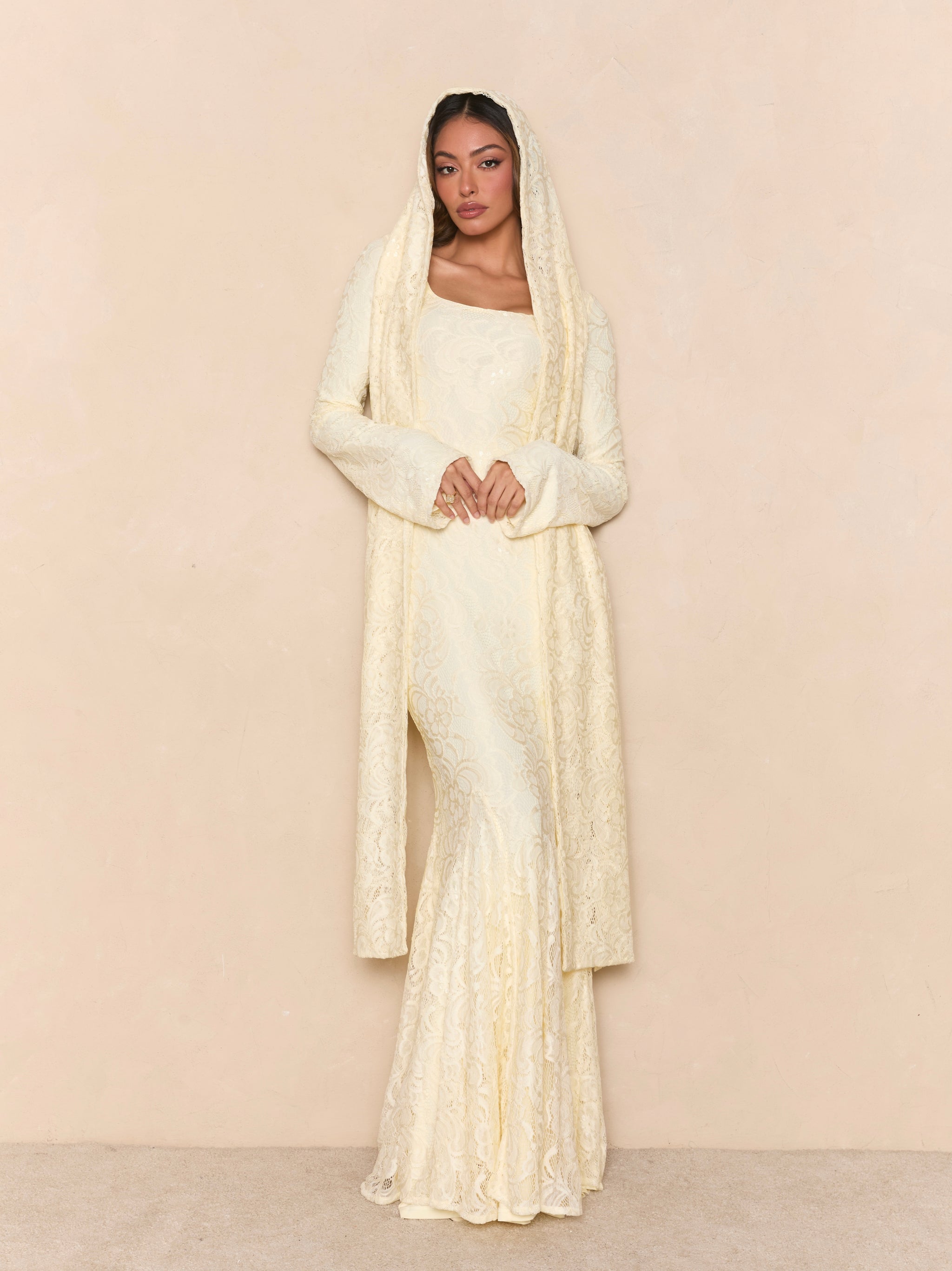 Wifey Lace Dress Cream – marbl.ae