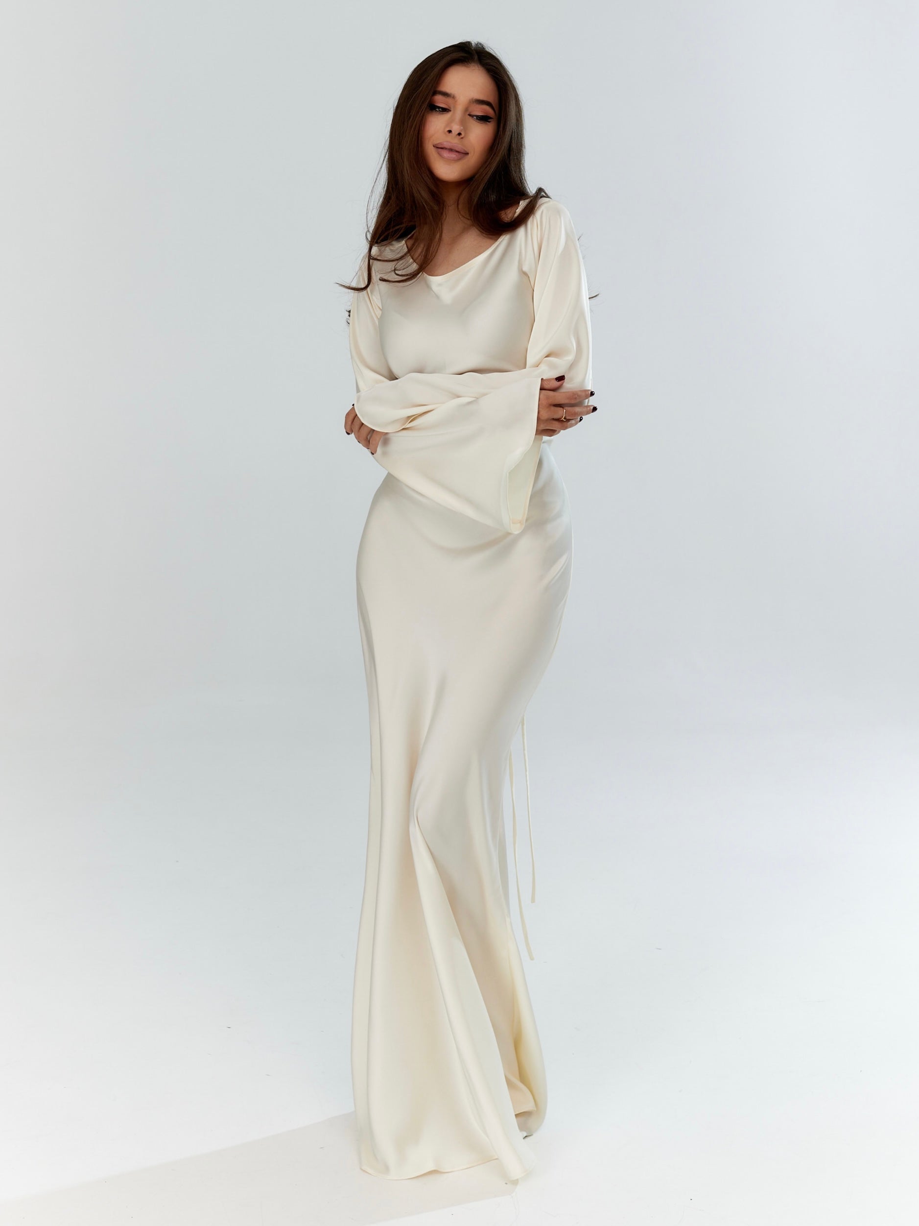 Gamine Long Sleeve Dress – marbl.ae