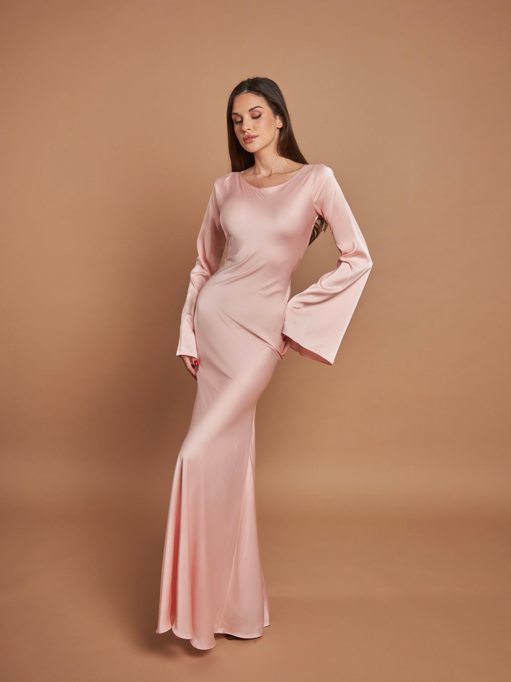 Gamine Long Sleeve Dress – marbl.ae