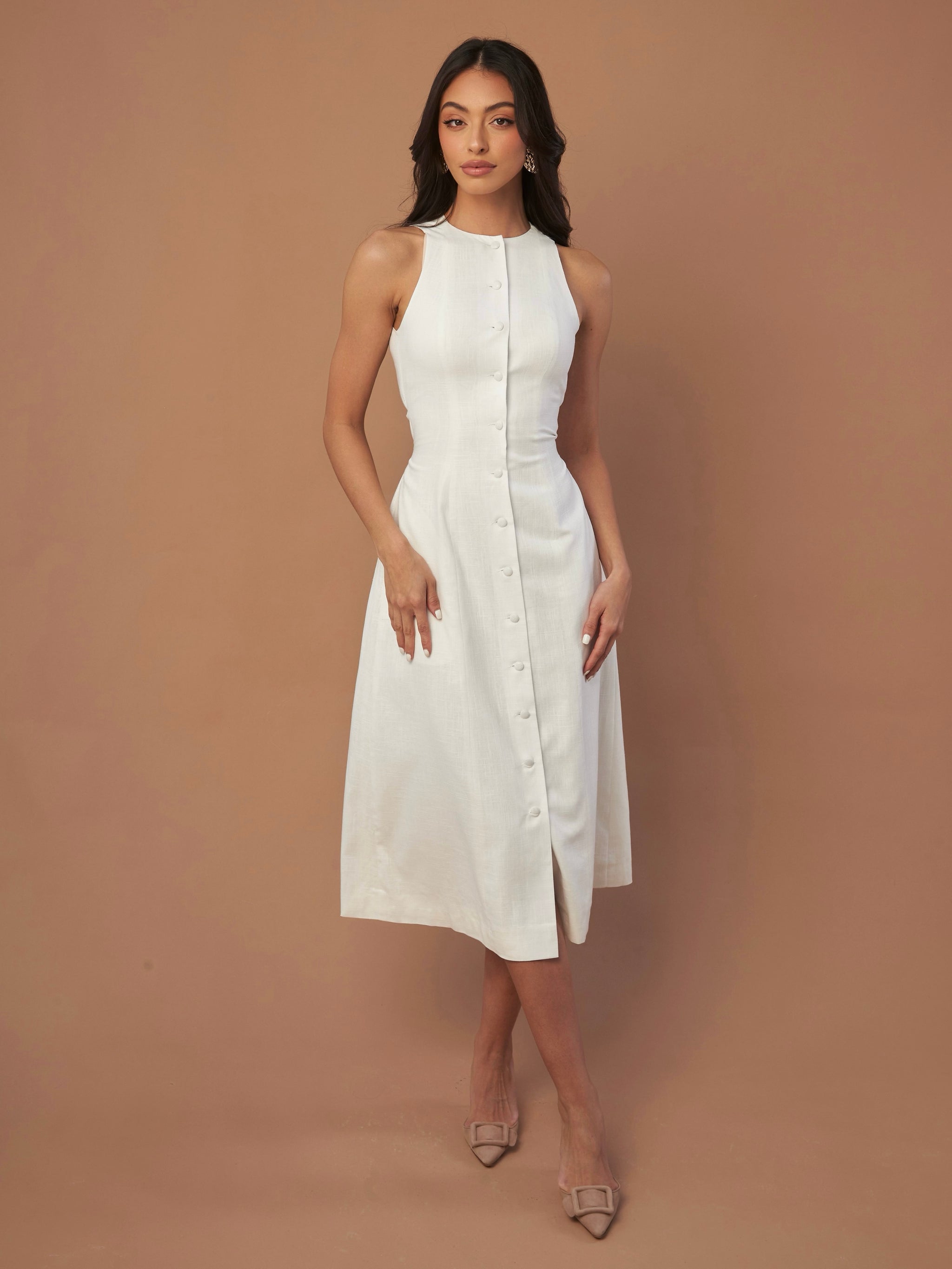 Farmwife Linen Dress – marbl.ae