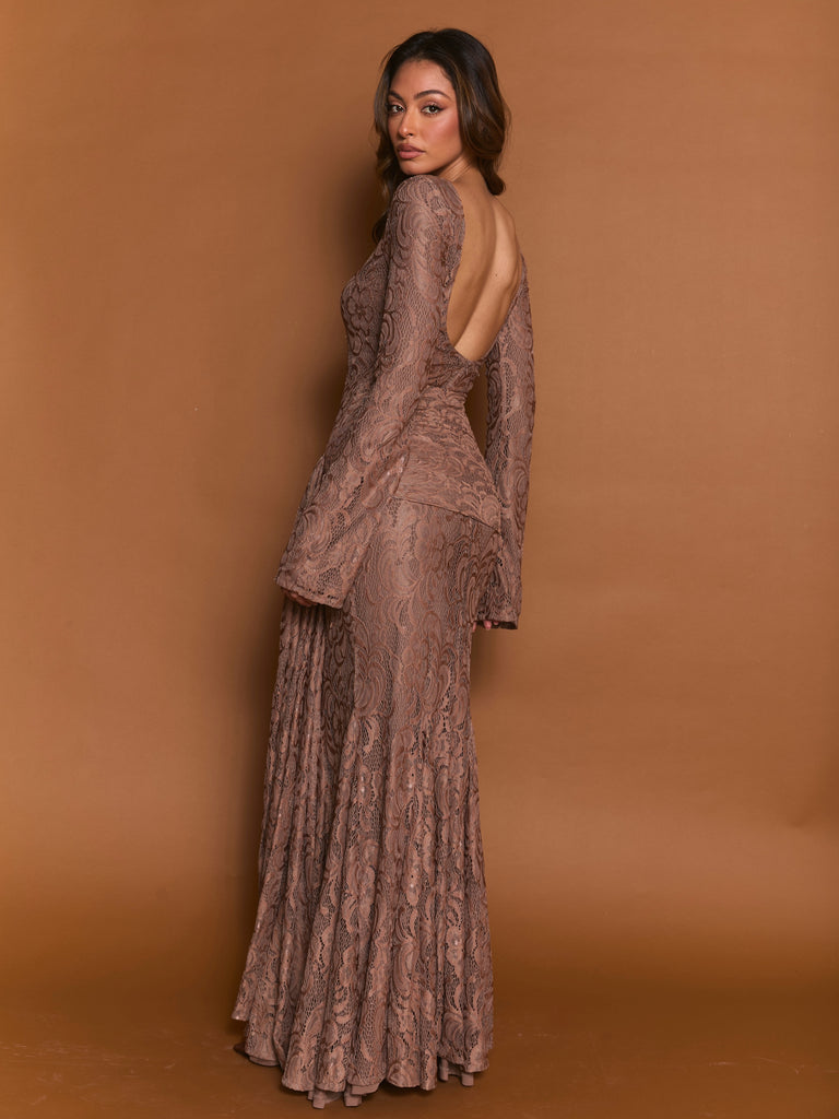 Wifey Lace Dress Beige marbl.ae Wifey Lace Dress Beige marbl.ae