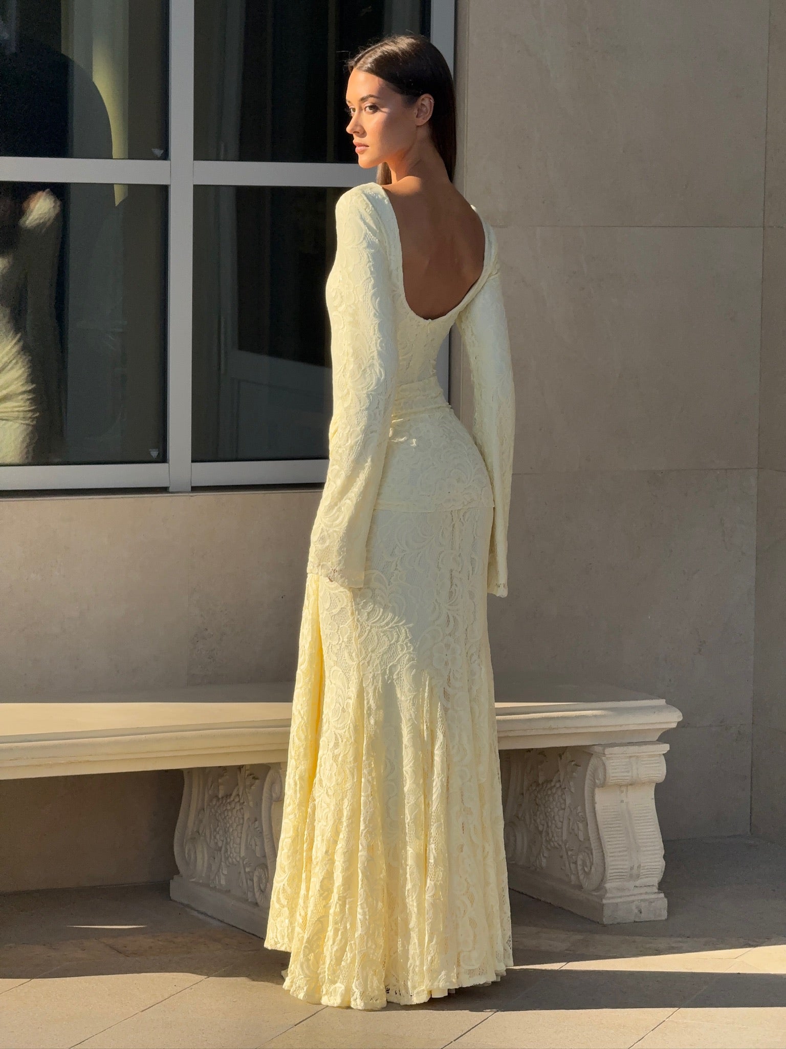 Wifey Lace Dress Cream – marbl.ae Wifey Lace Dress Cream – marbl.ae