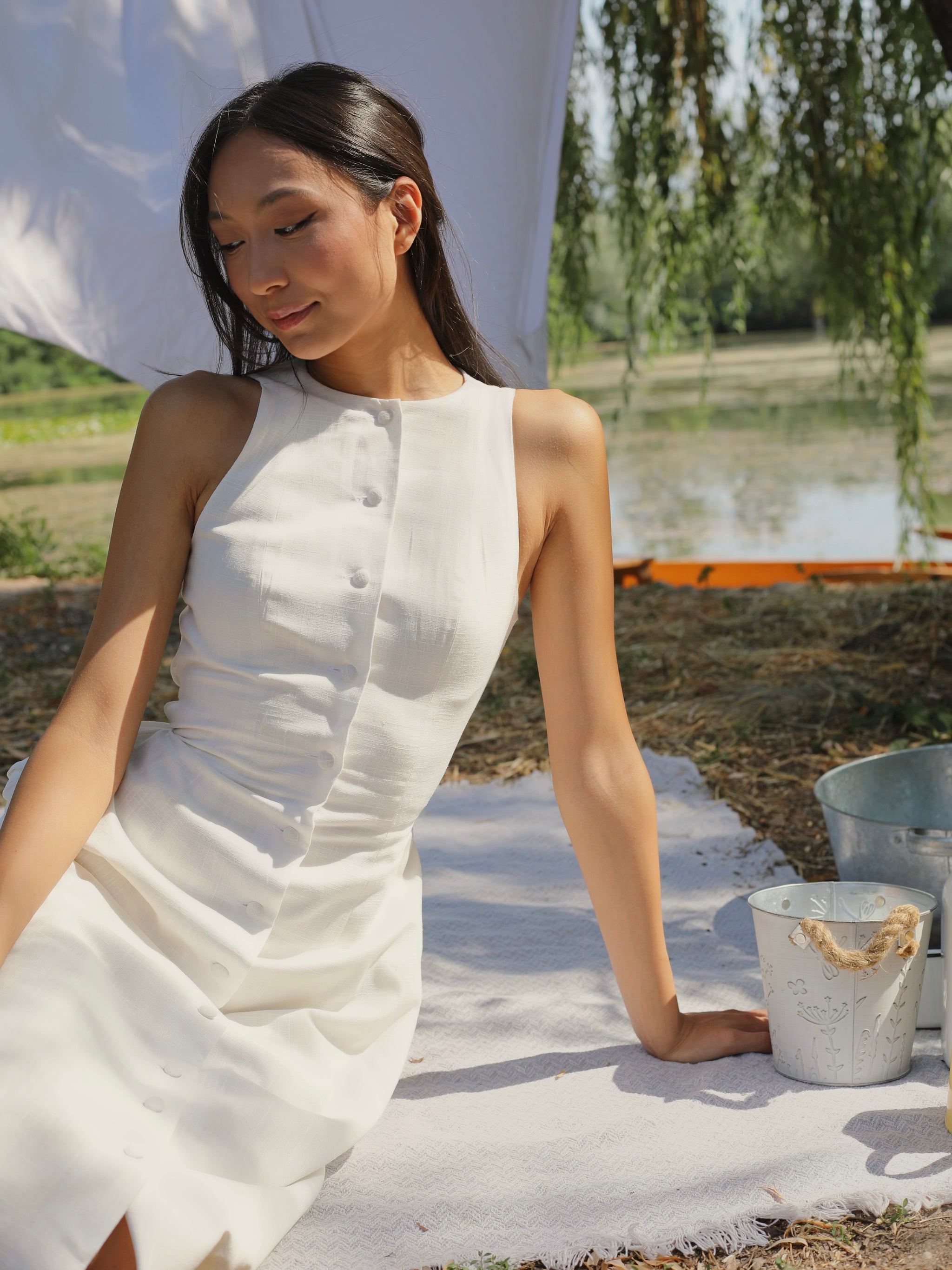 farmwife linen dress Farmwife Linen Dress marbl.ae