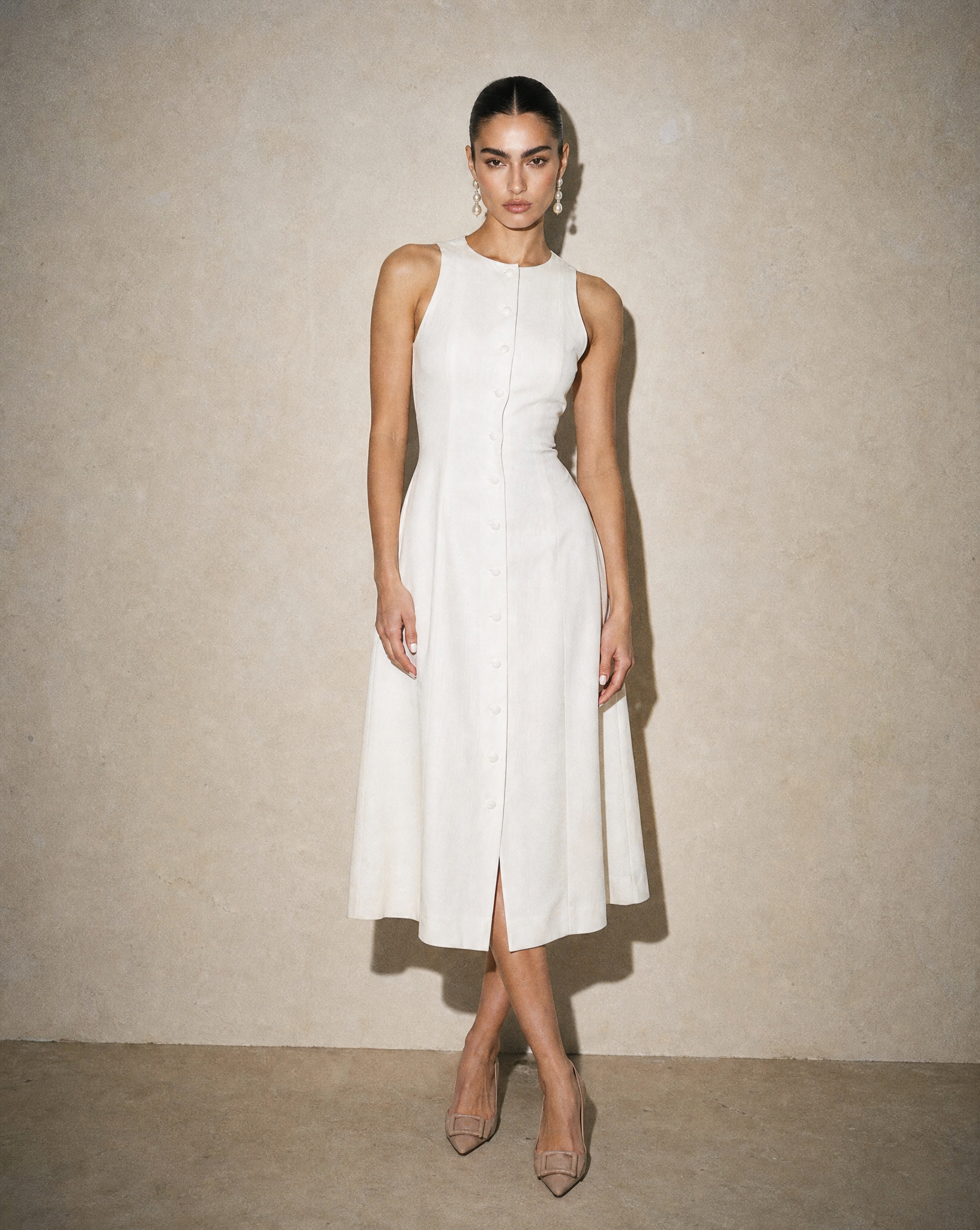 Farmwife Linen Dress – marbl.ae