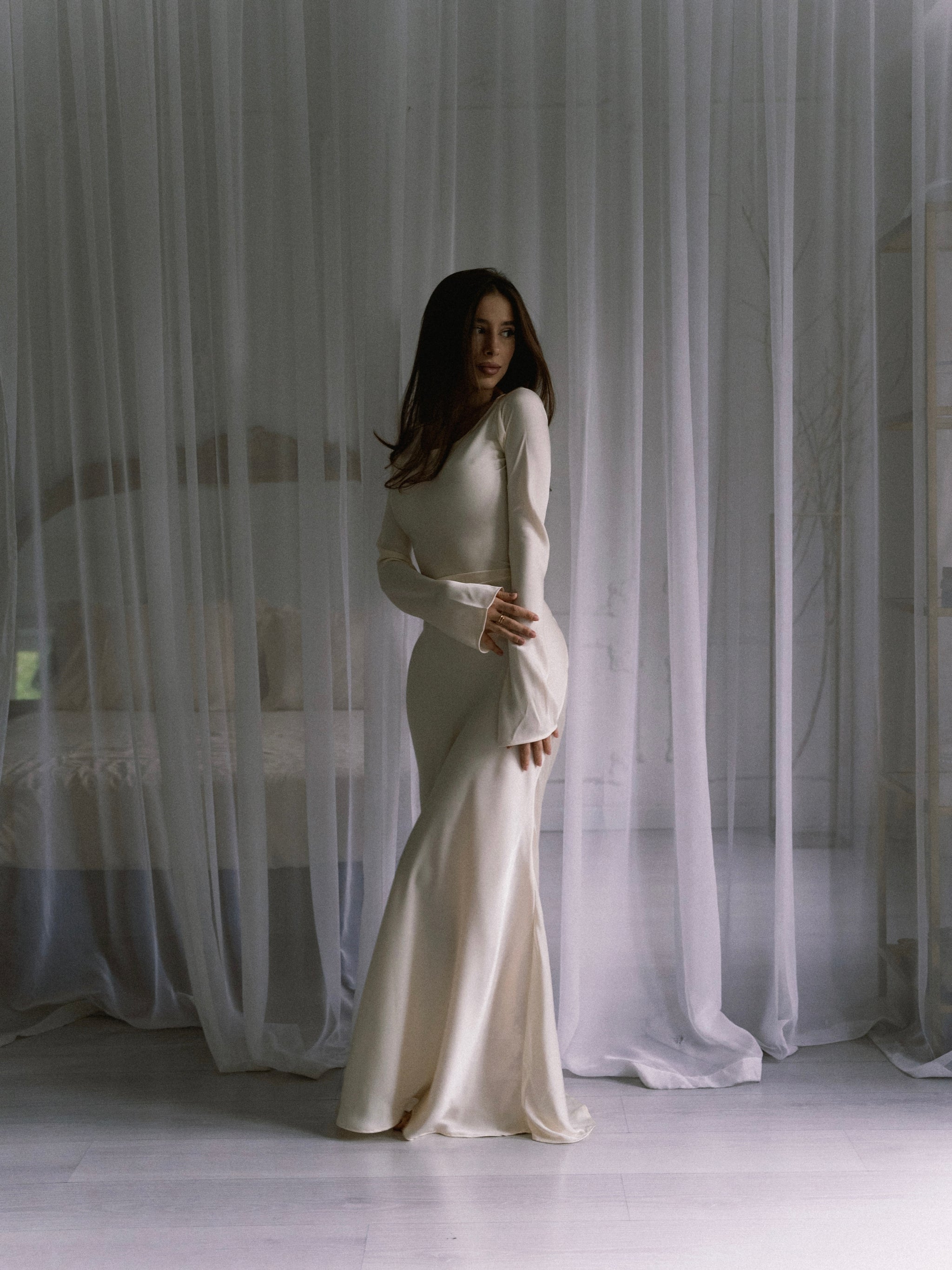 Gamine Long Sleeve Dress marbl.ae Gamine Long Sleeve Dress marbl.ae
