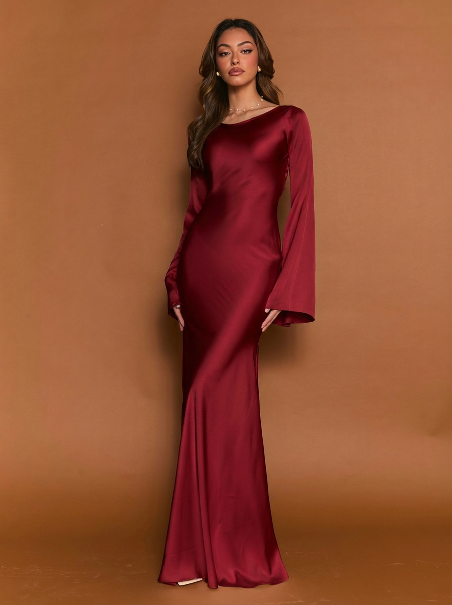 Gamine Long Sleeve Dress – marbl.ae