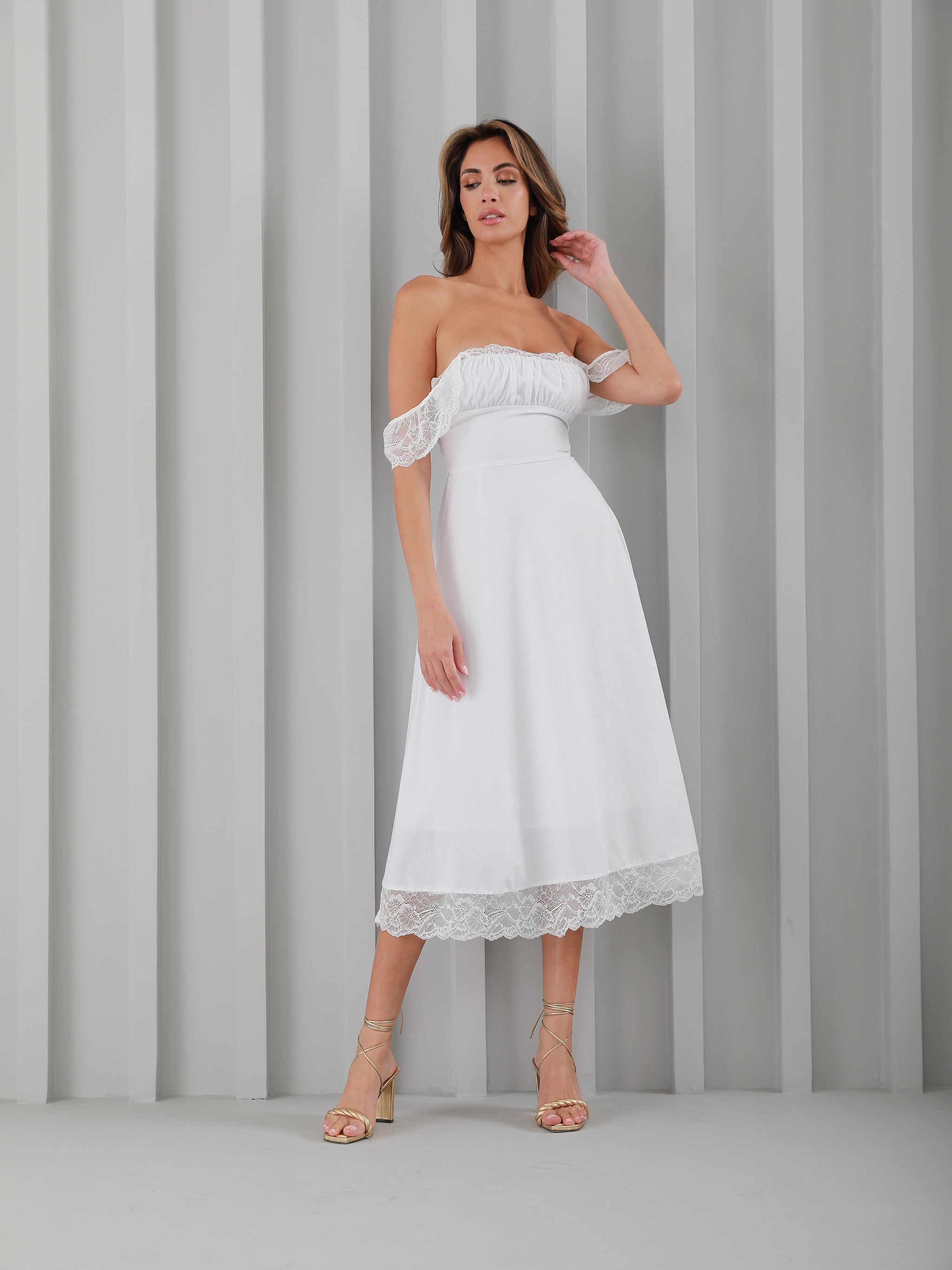 Lace Midi Sundress Sale – marbl.ae