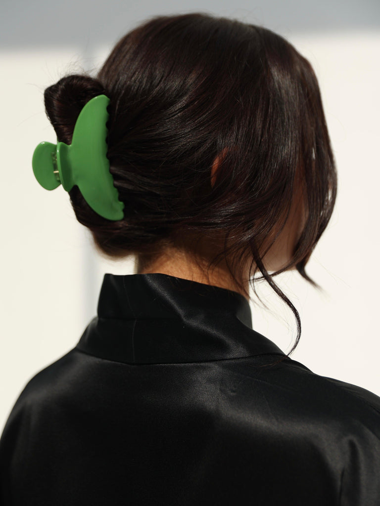 Bottega Green Hair Claw - marbl.ae