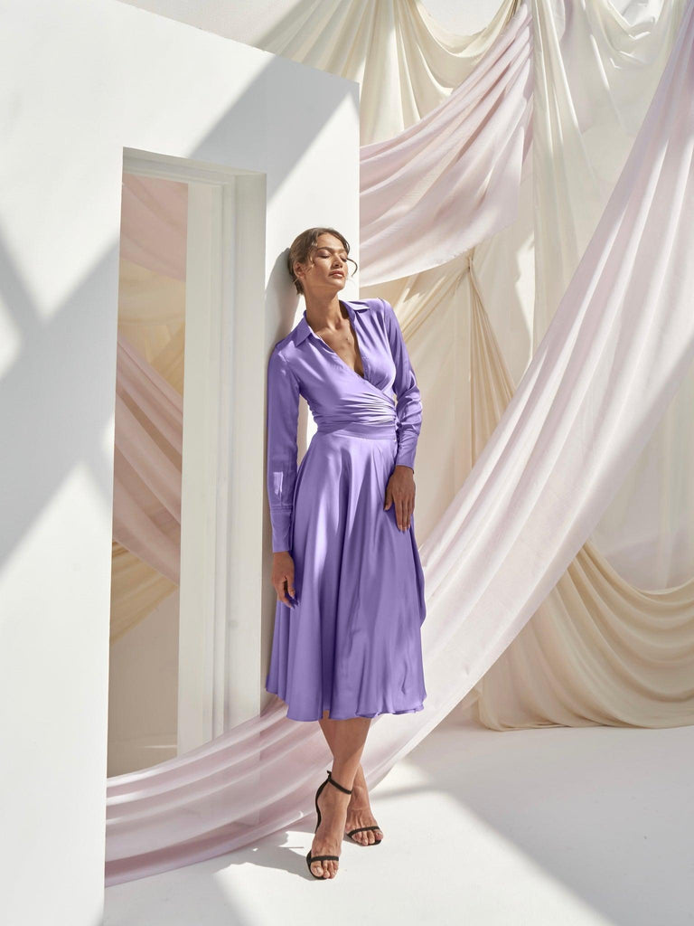 Lilac Maxi Skirt - marbl.ae