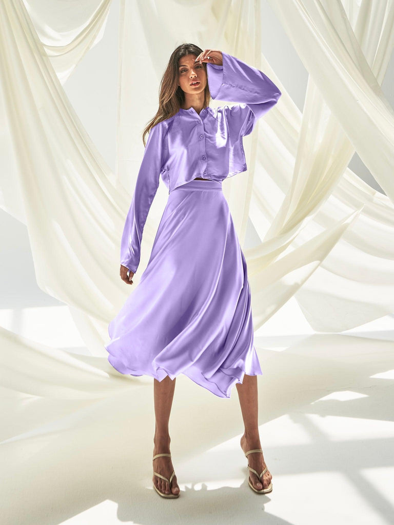 Lilac Dreamy Blouse (Feathers Style) - marbl.ae