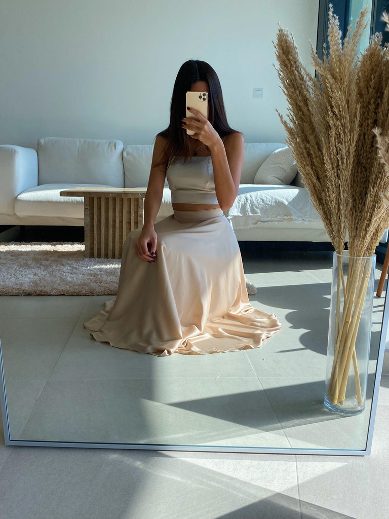 Silky Crop Top - marbl.ae
