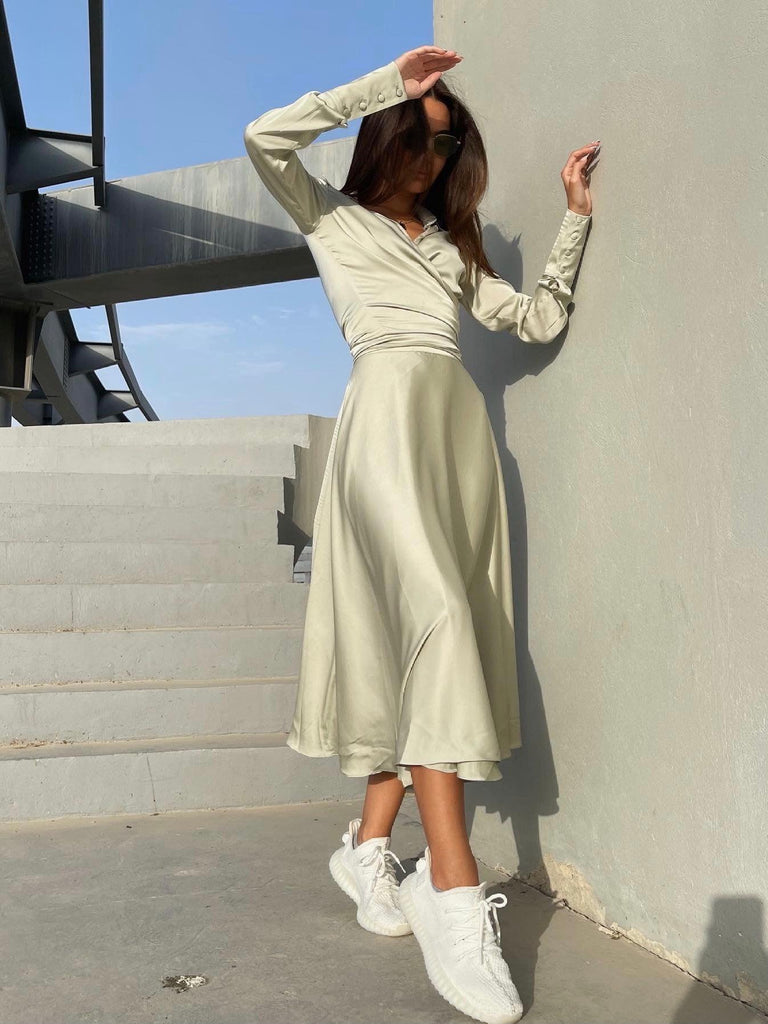 Silky Dream Skirt Maxi - marbl.ae