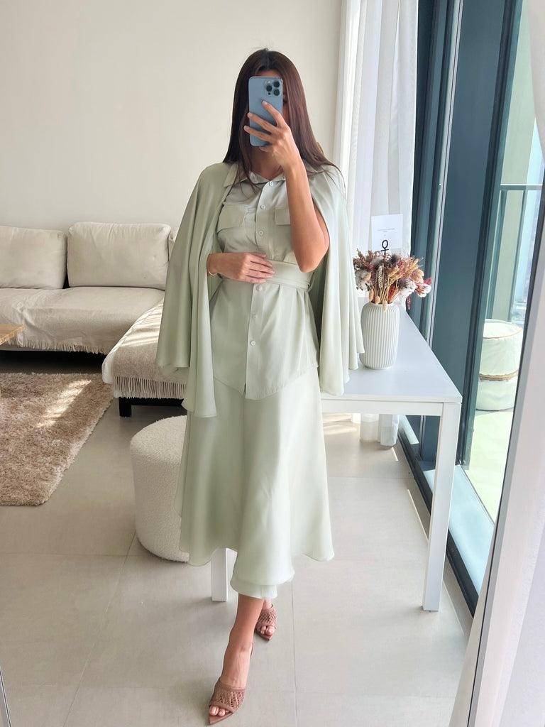 Red Carpet Cape Shirt - marbl.ae
