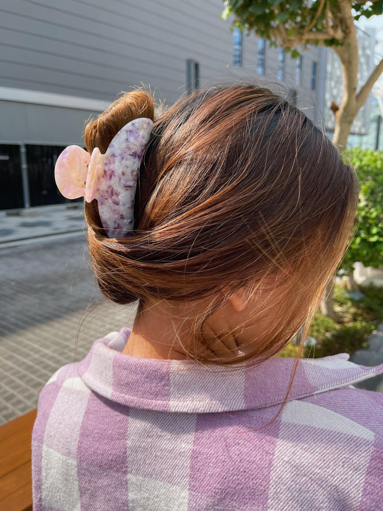 Rose Quartz Hair Claw - marbl.ae